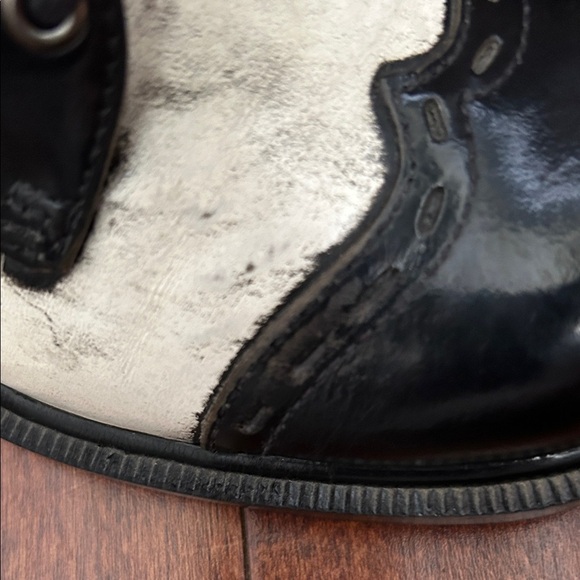 Vintage Wednesday Addams, 90s American Eagle Black and White Oxfords, Size 5.5 - Picture 11 of 16